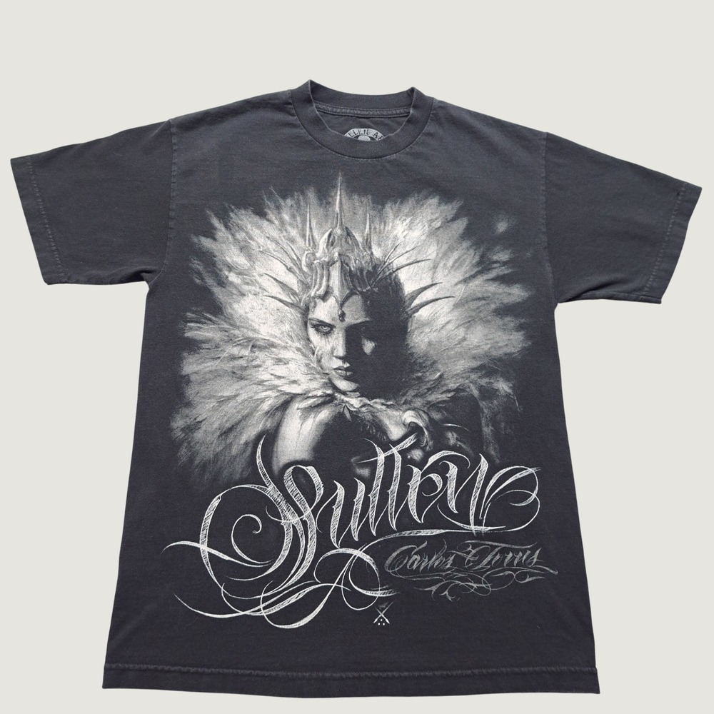 Sullen Art Collective Graphic T-Shirt Mens Medium Black Good Carlos Torres USA